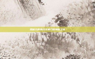 揭秘九阴真经无根门的神秘之旅
