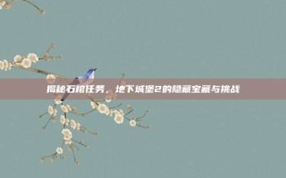 揭秘石棺任务，地下城堡2的隐藏宝藏与挑战