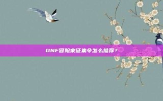 DNF冒险家征集令怎么推荐？