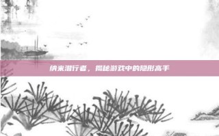 纳米潜行者，揭秘游戏中的隐形高手