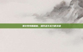 赛尔号特质解析，提升战斗实力的关键