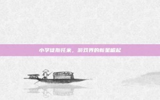 小学徒斯托米，游戏界的新星崛起