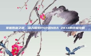 掌握胜利之道，深入探索PSP版NBA 2K13的终极攻略