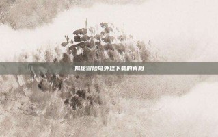 揭秘冒险岛外挂下载的真相