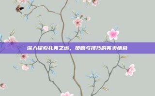深入探索扎克之塔，策略与技巧的完美结合