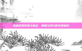 热血英豪军团大挑战，策略与技巧的完美融合