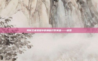 揭秘王者荣耀中的神秘打野英雄——谜团