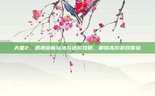 天堂2，透视镜新玩法与进阶攻略，解锁高阶游戏体验
