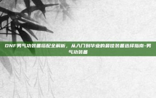 DNF男气功装备搭配全解析，从入门到毕业的最佳装备选择指南-男气功装备