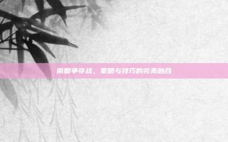 南郡争夺战，策略与技巧的完美融合