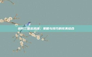 塔防三国志武魂，策略与技巧的完美结合