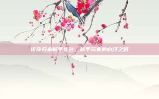 传奇归来新手礼包，新手玩家的必经之路