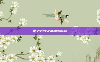 龙之谷毁灭者加点图解