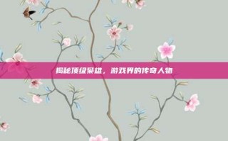 揭秘顶级枭雄，游戏界的传奇人物