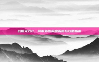 战国无双2，阿市外传深度解析与攻略指南