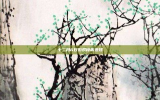 十二月6日游戏停服通知