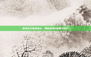 御龙在天步步惊心，揭秘游戏内策略与技巧