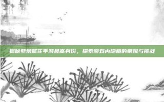 揭秘紫禁繁花手游最高身份，探索游戏内隐藏的荣耀与挑战