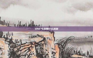 DNF气功用什么武器