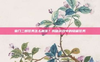 柴门二郎任务怎么触发？揭秘游戏中的隐藏任务