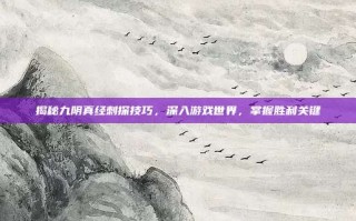 揭秘九阴真经刺探技巧，深入游戏世界，掌握胜利关键