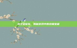 龙之远征队，揭秘游戏中的终极宝藏
