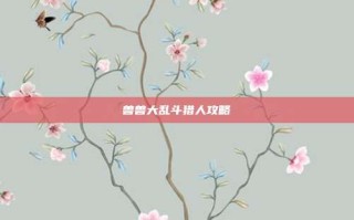兽兽大乱斗猎人攻略