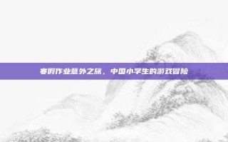 寒假作业意外之旅，中国小学生的游戏冒险