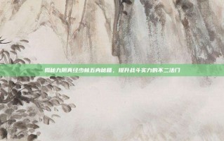 揭秘九阴真经少林五内秘籍，提升战斗实力的不二法门