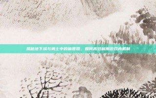 揭秘地下城与勇士中的偷渡器，如何高效利用游戏内机制