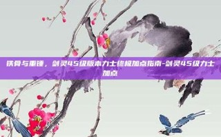 铁骨与重锤，剑灵45级版本力士终极加点指南-剑灵45级力士加点