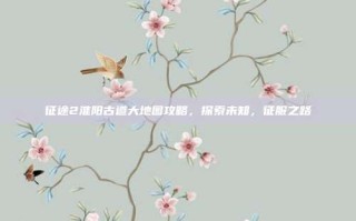 征途2淮阳古道大地图攻略，探索未知，征服之路