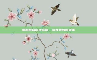 刺激战场停止运营，游戏界的新变革