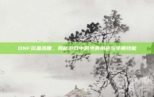 DNF沉鱼落雁，揭秘游戏中的绝美角色与华丽技能