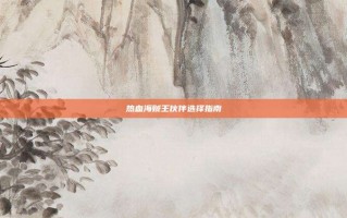 热血海贼王伙伴选择指南