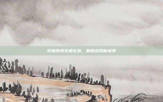 轩辕传奇兄弟礼包，解锁游戏新境界