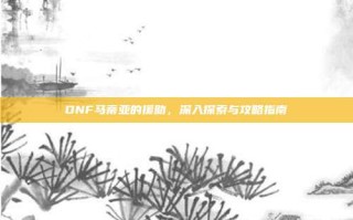 DNF马蒂亚的援助，深入探索与攻略指南