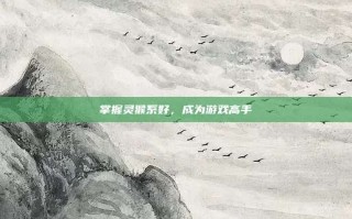 掌握灵猴系好，成为游戏高手