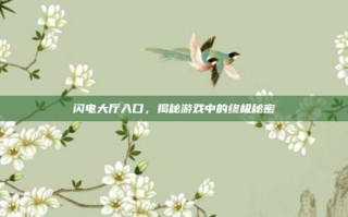 闪电大厅入口，揭秘游戏中的终极秘密