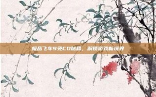 极品飞车9免CD秘籍，解锁游戏新境界