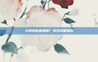 大漠钥匙哪里刷？游戏攻略指南