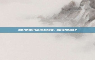 揭秘九阴真经丐帮3内心法秘籍，助你成为武林高手