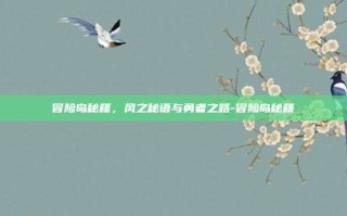 冒险岛秘籍，风之秘语与勇者之路-冒险岛秘籍