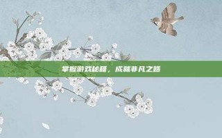 掌握游戏秘籍，成就非凡之路