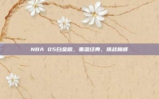 NBA 05白金版，重温经典，挑战巅峰