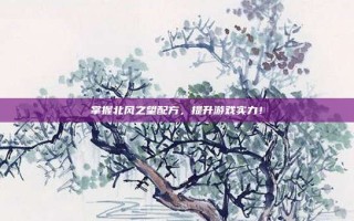 掌握北风之望配方，提升游戏实力！