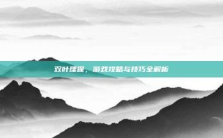 双叶理保，游戏攻略与技巧全解析