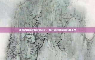 实况2010最新转会补丁，提升游戏体验的必备工具