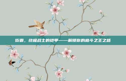 街霸,终极战士的铠甲——解锁你的格斗之王之路-第1张图片-速奇网 街霸,终极战士的铠甲——解锁你的格斗之王之路-第1张图片-速奇网