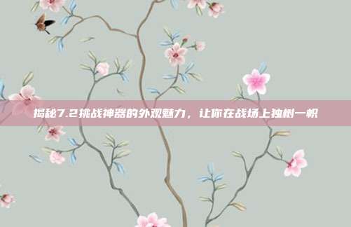 揭秘7.2挑战神器的外观魅力，让你在战场上独树一帜-第1张图片-速奇网
